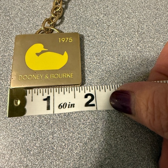 Dooney & Bourke Gold Keychain with Yellow Duck - Picture 6 of 7